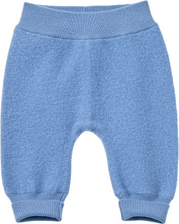 Hose aus Wollwalk mit Mitwachsfunktion, blau, Gr. 86/92, 1 St