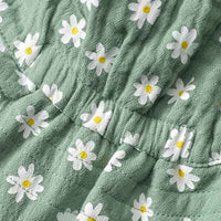 Hut aus Musselin mit Blumen-Muster, grün, Gr. 52/53, 1 St