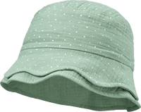 ALANA Hut aus Musselin mit Punkte-Muster, grün, Gr. 46/47, 1 St