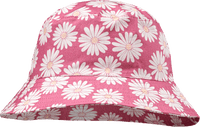 Hut mit Blumen-Muster, rosa, Gr. 50/51, 1 St