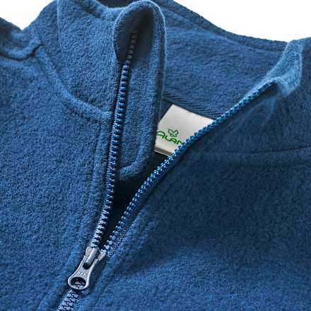 Fleecejack, blauw, maat 110, 1 stuk