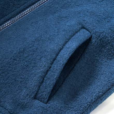 Fleecejack, blauw, maat 110, 1 stuk