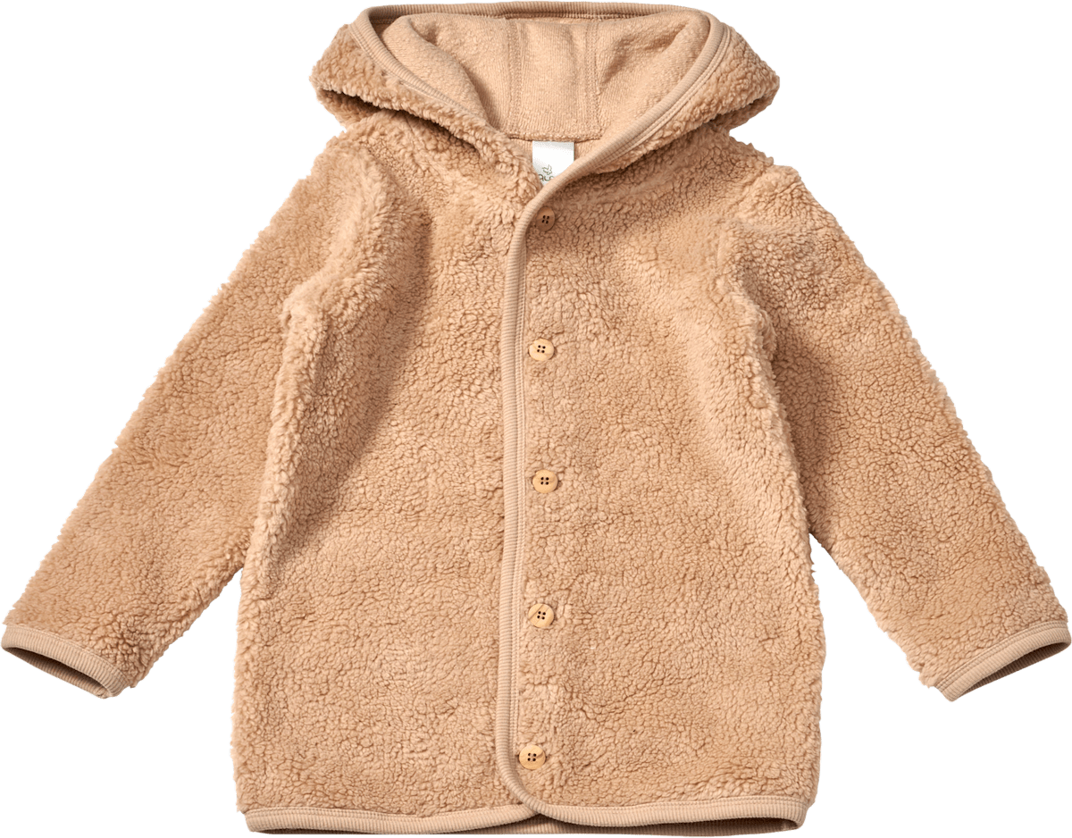 ALANA Jacke aus Teddy-Fleece, beige, Gr. 98/104