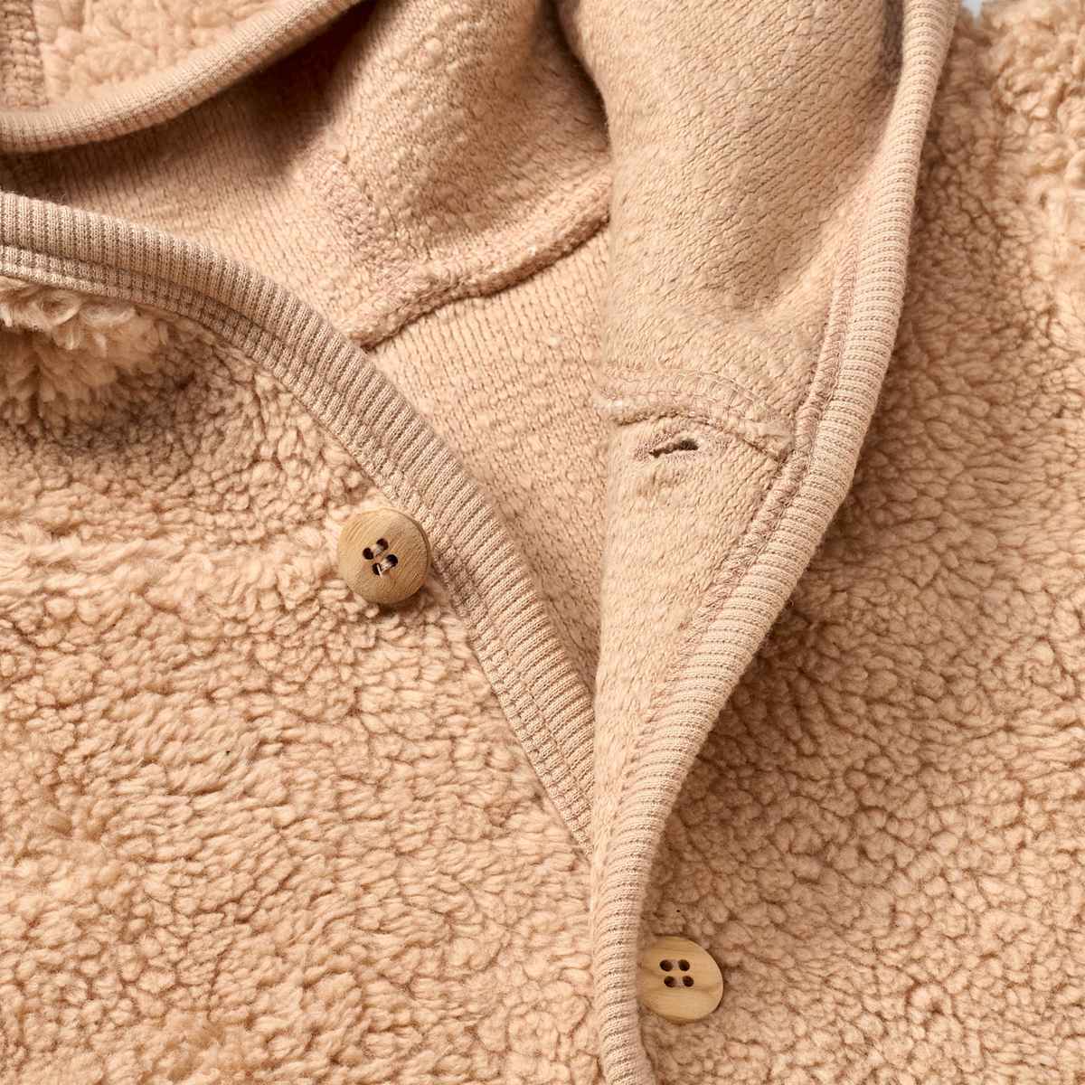 ALANA Jacke aus Teddy-Fleece, beige, Gr. 98/104