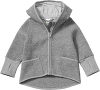 Jacke aus Walk, grau, Gr. 86/92, 1 St