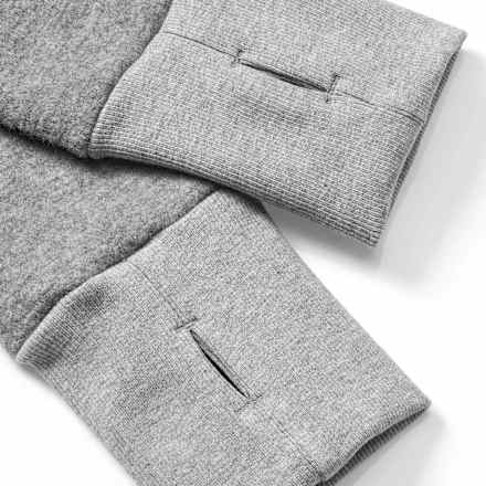 Jasje van gekookte wol, grijs, maat 98/104, 1 stuk