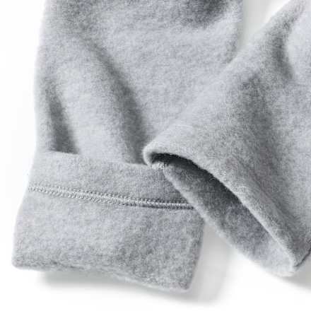 Wollen jas met capuchon en verstelbare mouwen, grijs, maat 74/80, 1 stuk