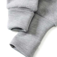 Wollen jas met capuchon en verstelbare mouwen, grijs, maat 74/80, 1 stuk