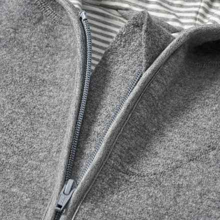 Jacke aus Wollwalk, grau, Gr. 110/116, 1 St