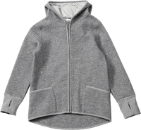 Jacke aus Wollwalk, grau, Gr. 110/116, 1 St