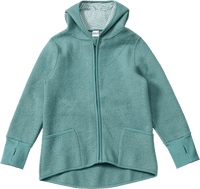 Jacke aus Wollwalk, grün, Gr. 110/116, 1 St