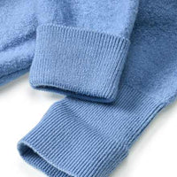 Jacke aus Wollwalk mit Mitwachsfunktion, blau, Gr. 74/80, 1 St