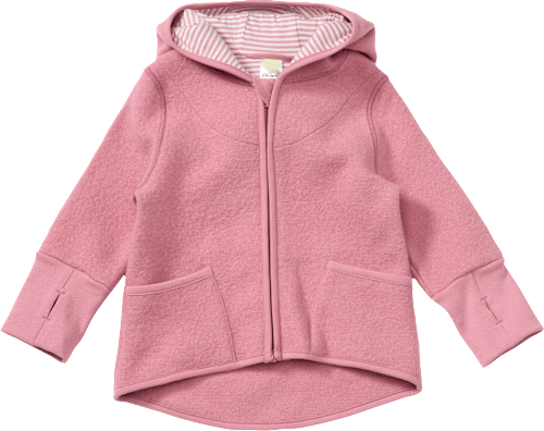 Jacke aus Wollwalk, rosa, Gr. 98/104, 1 St