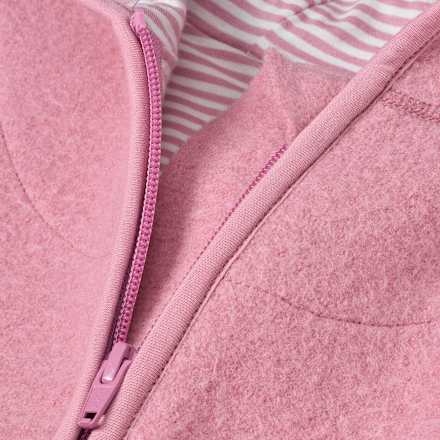 Jacke aus Wollwalk, rosa, Gr. 98/104, 1 St