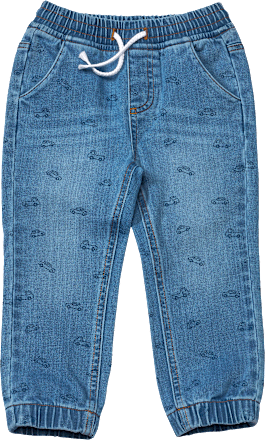 Jeans mit Auto-Muster & weitem Schnitt, blau, Gr. 104, 1 St ALANA
