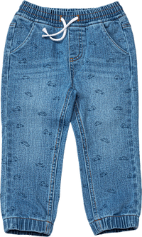 Jeans mit Auto-Muster & weitem Schnitt, blau, Gr. 104, 1 St ALANA