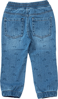 Jeans mit Auto-Muster & weitem Schnitt, blau, Gr. 104, 1 St ALANA