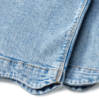 ALANA Jeans mit Paperbag-Bund, Muschelsaum & weitem Schnitt, blau, Gr. 134, 1 St