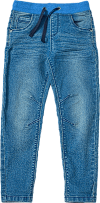 Jeans mit schmalem Schnitt & Rippbund, blau, Gr. 110, 1 St