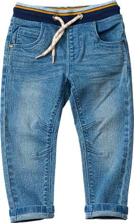 Jeans mit schmalem Schnitt & Rippbund, blau, Gr. 92, 1 St ALANA