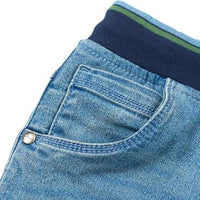 Jeans mit Stretch, Kordel & schmalem Schnitt, blau, Gr. 116, 1 St