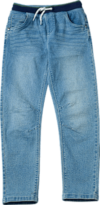 Jeans mit Stretch, Kordel & schmalem Schnitt, blau, Gr. 116, 1 St