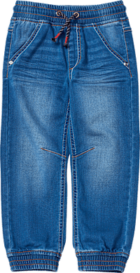 Stretch straight-cut jeans, blauw, maat 116