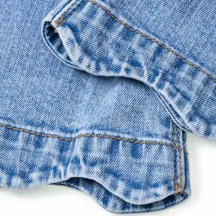 Jeans mit weitem Schnitt, Stretch & Paperbag-Bund, blau, Gr. 104, 1 St