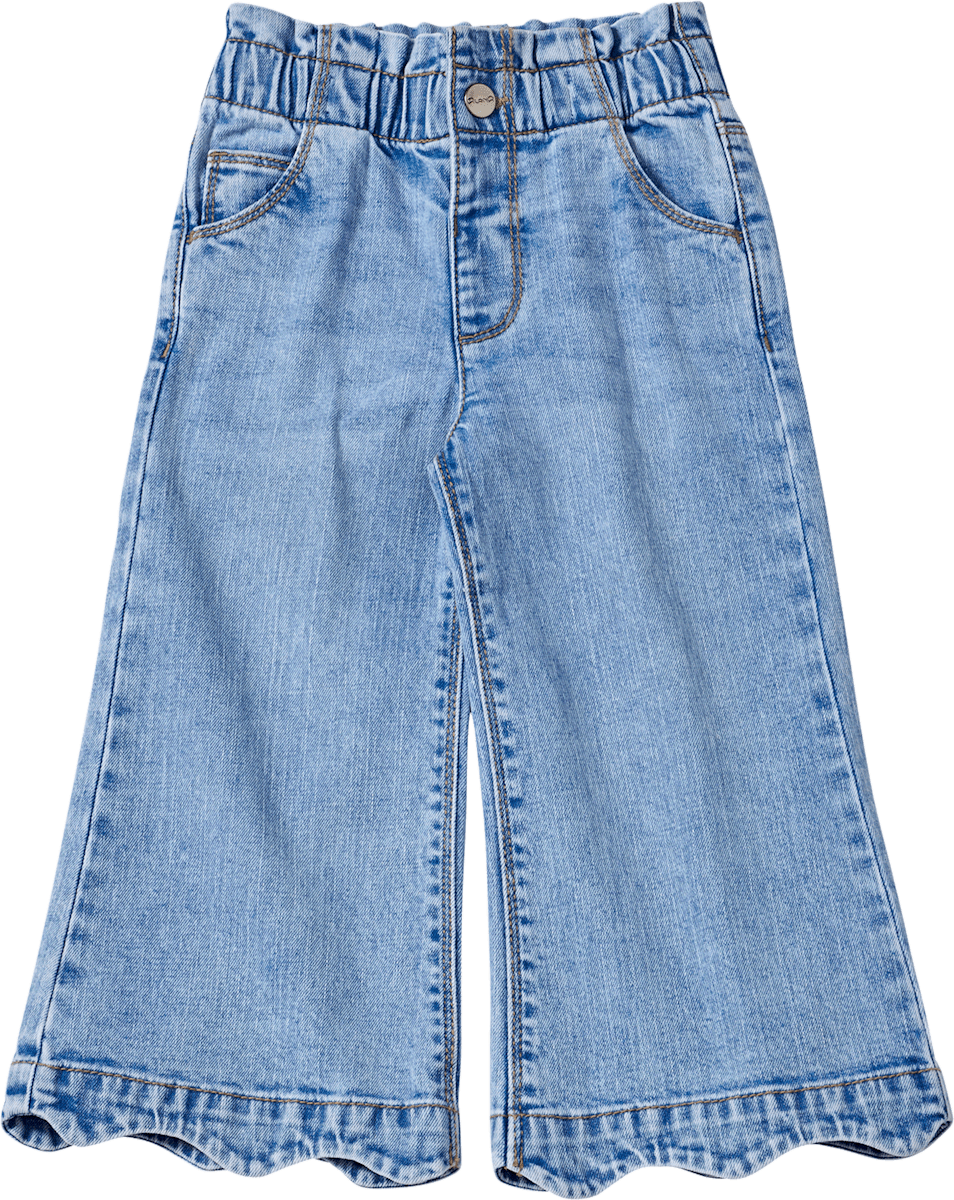 ALANA Jeans mit weitem Schnitt, Stretch & Paperbag-Bund, blau, Gr. 110, 1 St