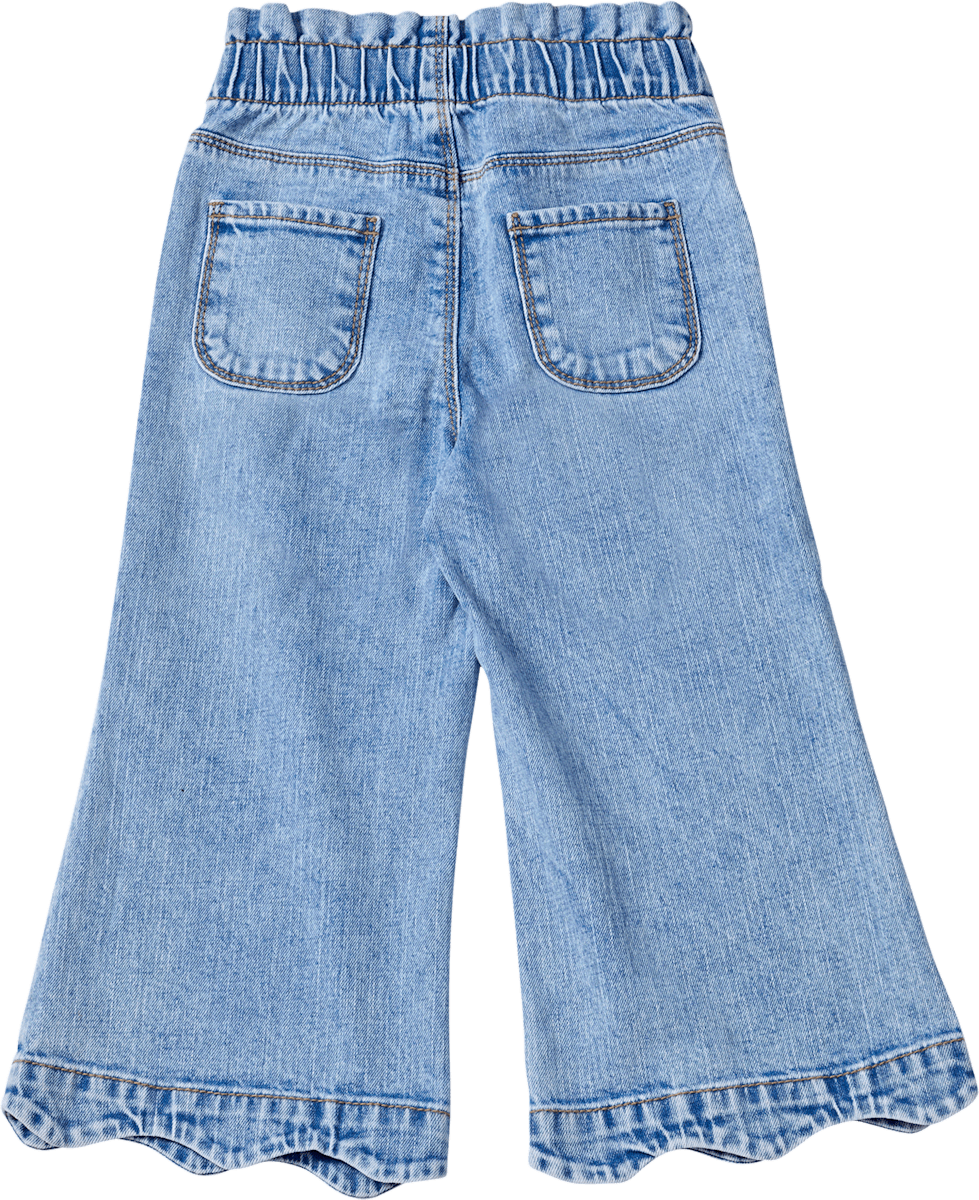 ALANA Jeans mit weitem Schnitt, Stretch & Paperbag-Bund, blau, Gr. 110, 1 St