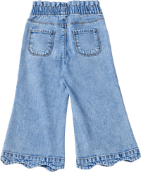 ALANA Jeans mit weitem Schnitt, Stretch & Paperbag-Bund, blau, Gr. 110, 1 St