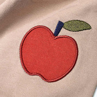 Jogginghose mit Apfel-Applikation, beige, Gr. 86, 1 St