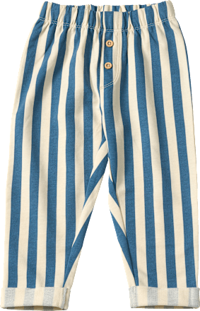 Jogginghose mit Streifen-Muster, blau & beige, Gr. 104, 1 St