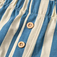 Jogginghose mit Streifen-Muster, blau & beige, Gr. 104, 1 St