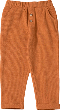 Joggingbroek met wafelstructuur, bruin, maat 110, 1 stuk