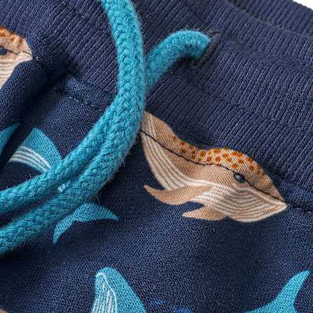 Jogginghose mit Wal-Muster, blau, Gr. 110, 1 St ALANA