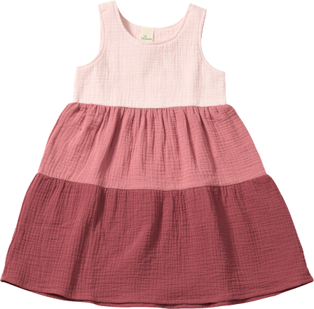 Kleid aus Musselin, rosa, Gr. 134, 1 St