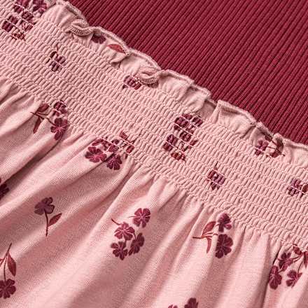 Kleid mit Ripp-Struktur, rot, Gr. 122, 1 St