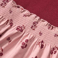 Kleid mit Ripp-Struktur, rot, Gr. 134, 1 St