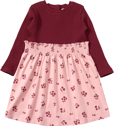 Kleid mit Ripp-Struktur, rot, Gr. 134, 1 St