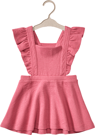 Kleid mit Waffel-Struktur & Rüschen, rosa, Gr. 74, 1 St ALANA