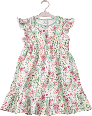 Kleid Pro Climate mit Blumen-Muster, weiß, Gr. 116, 1 St ALANA