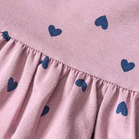Kleid Pro Climate mit Herz-Muster, lila, Gr. 122, 1 St