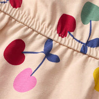 Kleid Pro Climate mit Kirsch-Muster, beige, Gr. 128, 1 St