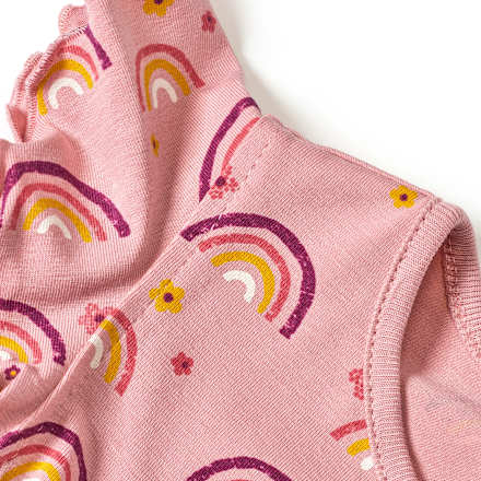 Kleid Pro Climate mit Regenbogen-Muster, rosa, Gr. 116, 1 St ALANA