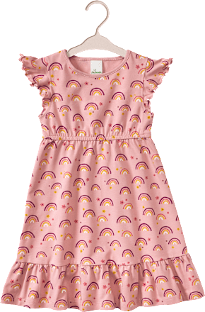 Kleid Pro Climate mit Regenbogen-Muster, rosa, Gr. 116, 1 St ALANA