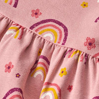 Kleid Pro Climate mit Regenbogen-Muster, rosa, Gr. 128, 1 St ALANA