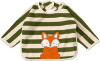 ALANA Lätzchen mit Ärmel & Fuchs-Motiv, grün, 1 St