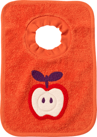 Lätzchen mit Apfel-Motiv, rot, 1 St