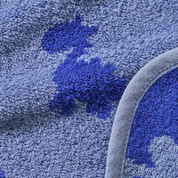 Slabbetje met dinosaurussenpatroon, blauw, 1 stuk